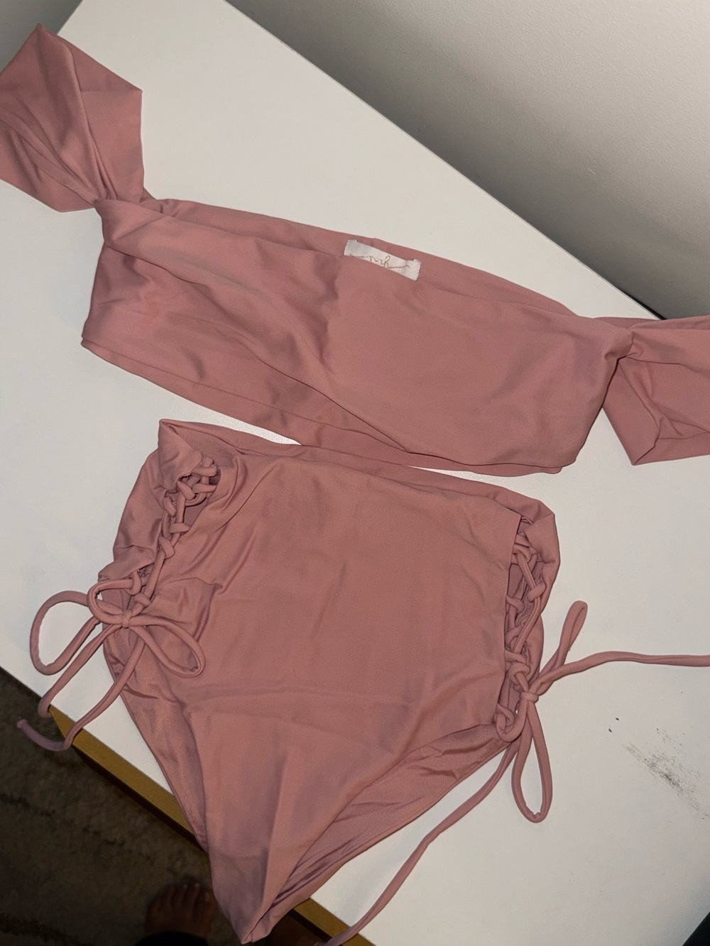SOAH Mauve Pink Two-Piece Bikini Set
